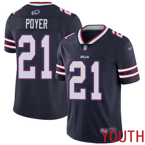 Youth Buffalo Bills #21 Jordan Poyer Limited Navy Blue Inverted Legend NFL Jersey